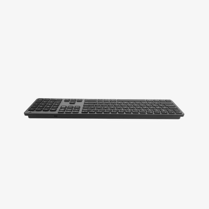 Macally Backlit Bluetooth Keyboard for Mac - product dimensions and specifications view