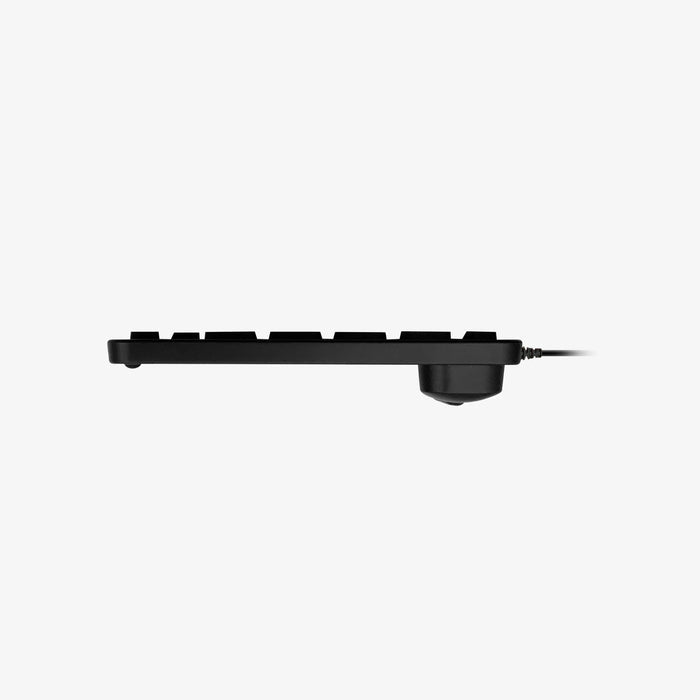 Macally Backlit Wired Mac Keyboard in Space Gray - LED Keys, Slim Design