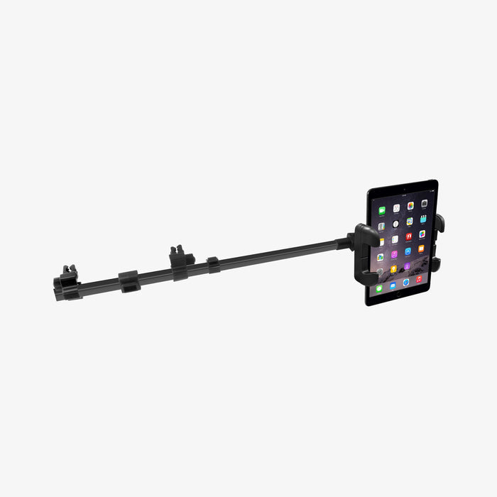 Macally Car Tablet Holder | Fits Any Headrest - in use on modern desk setup