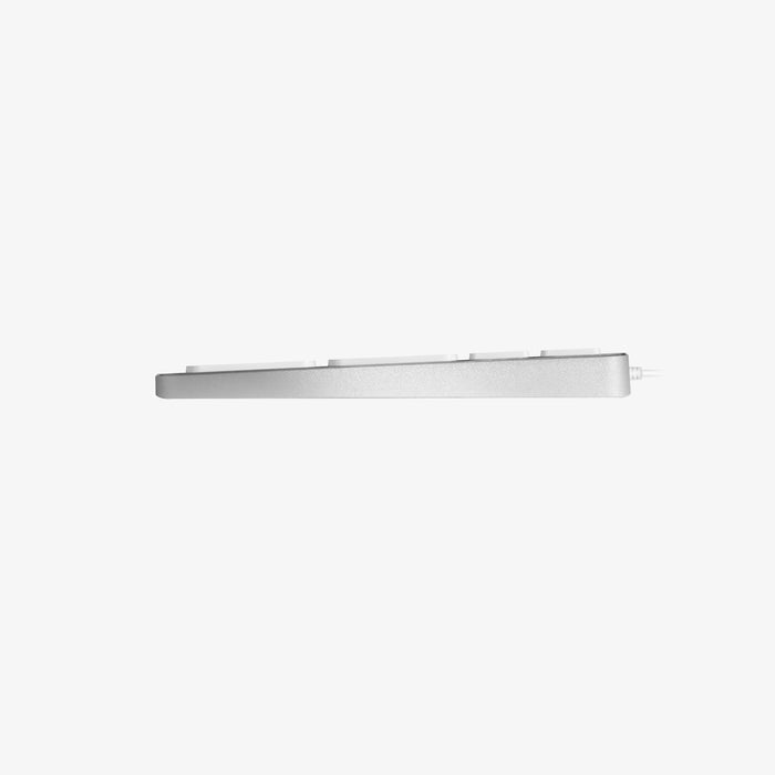 Macally Executive Mac Keyboard with Built-In USB Hub - product dimensions and specifications view