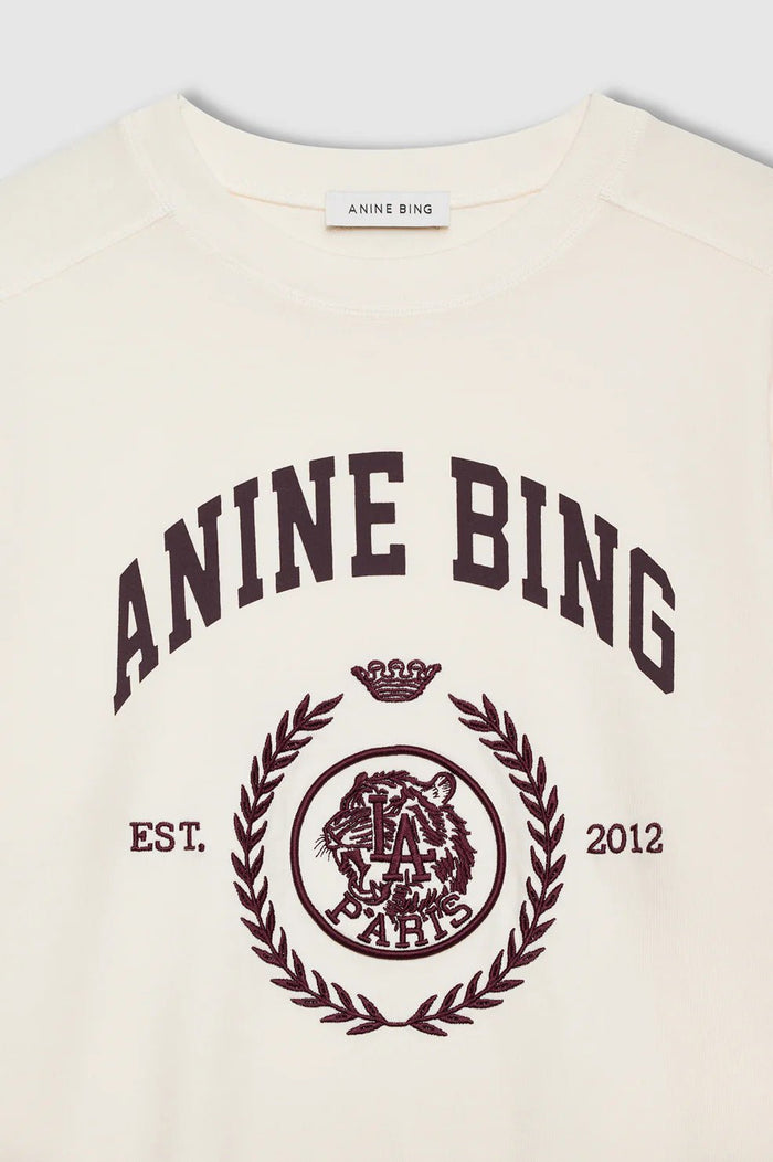 Jaylin Tee Collegiate in Cream