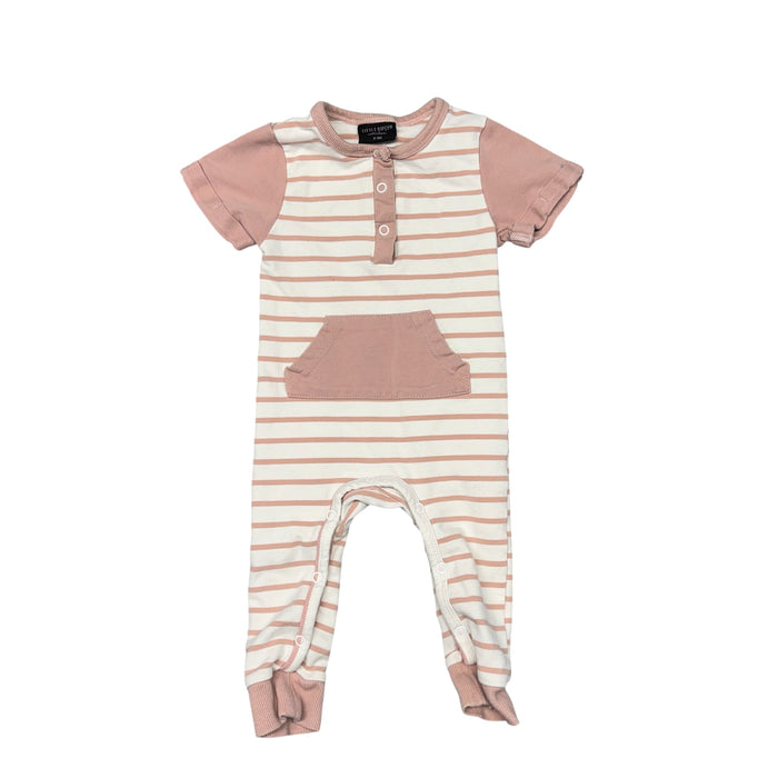 Little Bipsy | Pink Stripe Playsuit | Size 6-9m