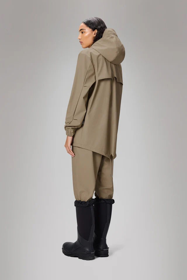 Rains Short Fishtail Jacket - Beige