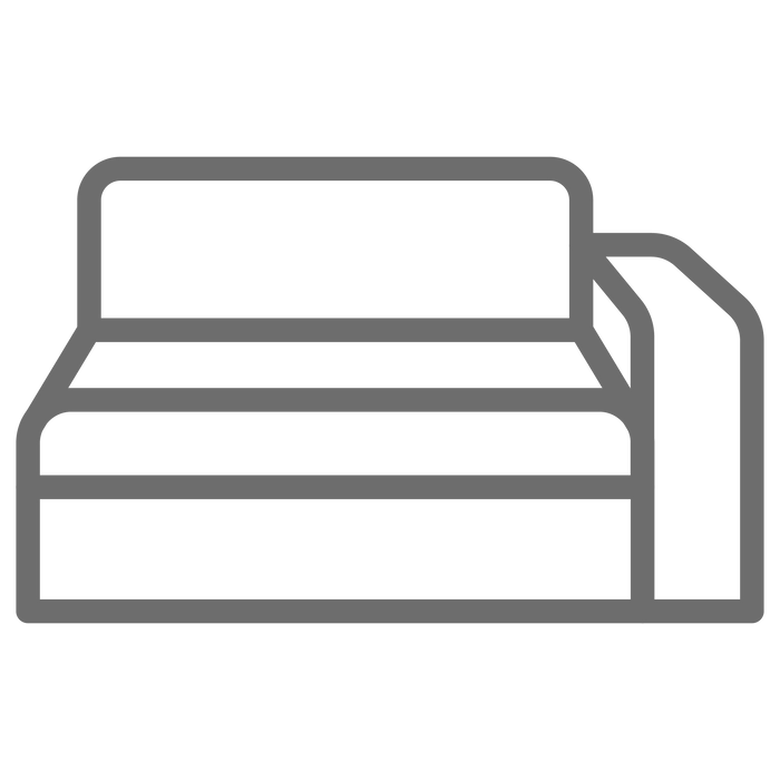 Wide Right End Standard Seat Replacement Fabric Cover