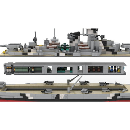 1/300 Bismarck - Class Battleship Klemmbausteine - LesDiy - Klemmbausteine