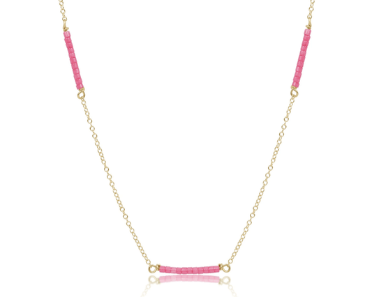 15" choker simplicity chain gold - hope bliss - bubblegum