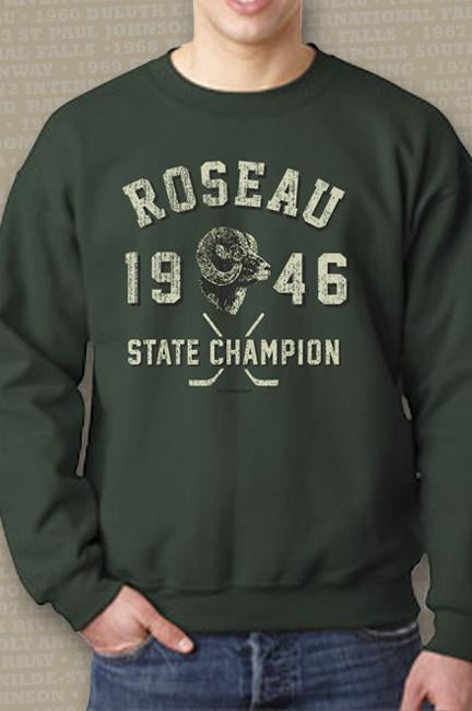 1946 Roseau Rams Crew State Hockey Champions