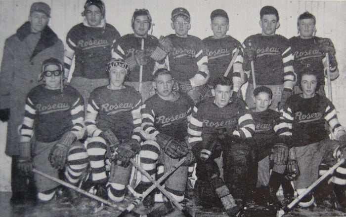 1946 Roseau Rams Crew State Hockey Champions