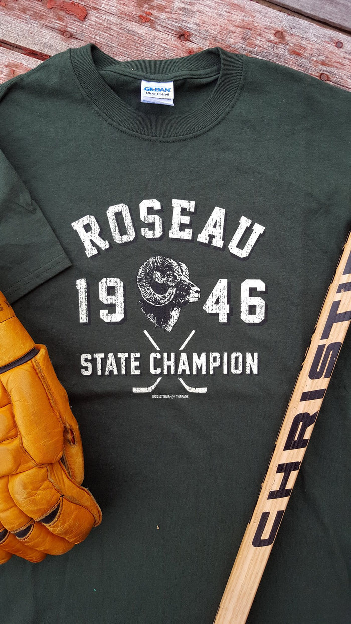 1946 Roseau Rams State Hockey Champions