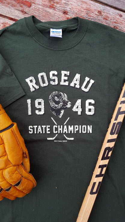 1946 Roseau Rams State Hockey Champions