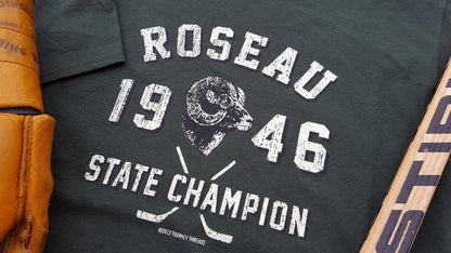 1946 Roseau Rams State Hockey Champions