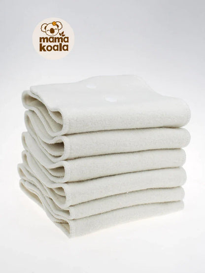 3-Layer Hemp Cotton Cloth Diaper Insert with Snaps