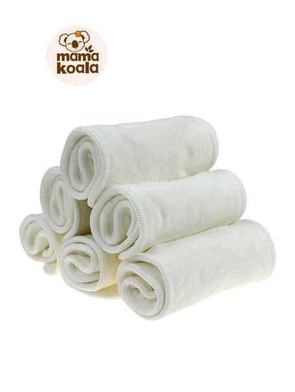 5-Layer Bamboo Cloth Diaper Insert with Snaps - No Microfiber!