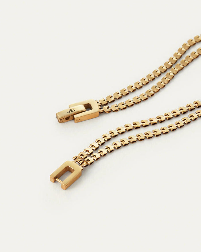 9" Double Amalfi Anklet in Gold