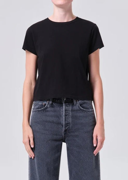 Adine Shrunken Tee In Black