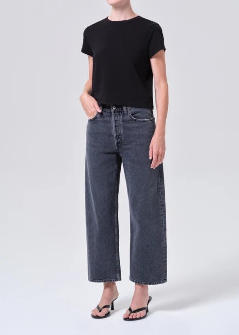 Adine Shrunken Tee In Black