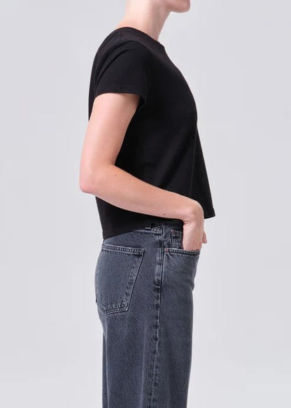 Adine Shrunken Tee In Black