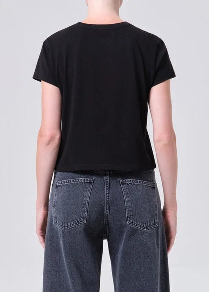 Adine Shrunken Tee In Black