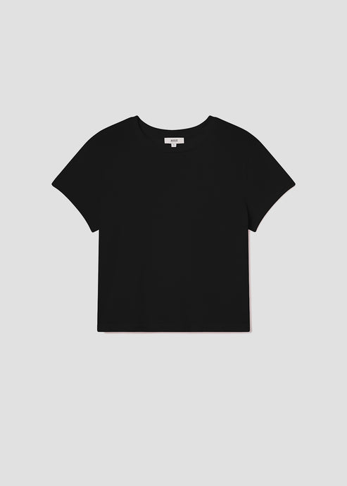 Adine Shrunken Tee In Black