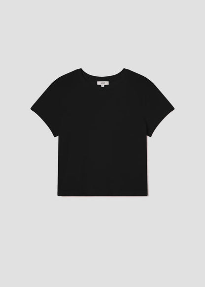 Adine Shrunken Tee In Black