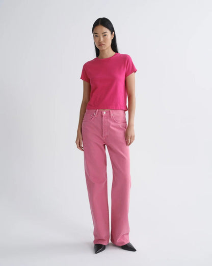 Adine Shrunken Tee in Cerise