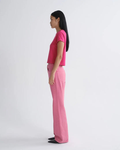 Adine Shrunken Tee in Cerise