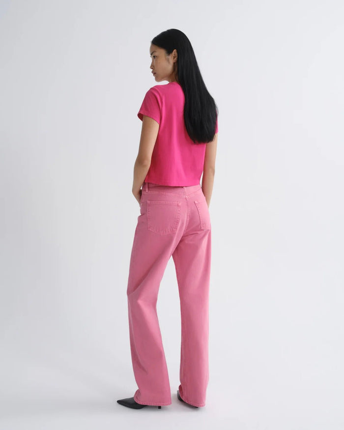 Adine Shrunken Tee in Cerise