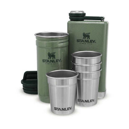 Adventure Pre-Party Shot Glass + Flask Set