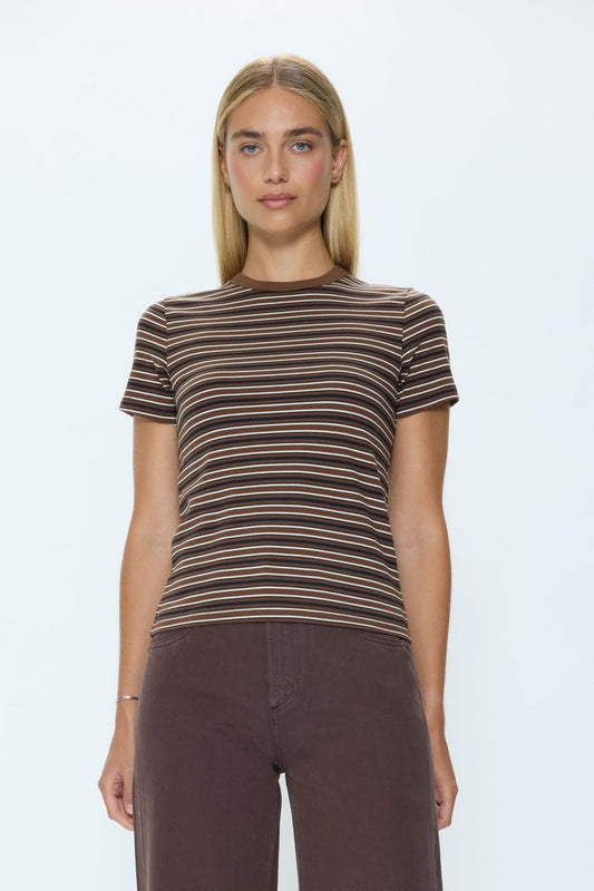 Alba Baby Tee in Bruna Black Stripe