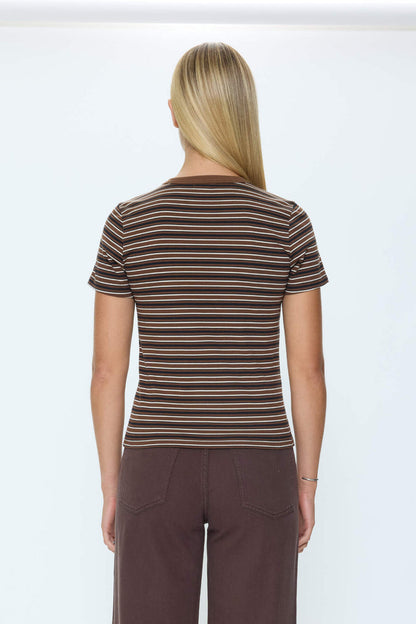 Alba Baby Tee in Bruna Black Stripe