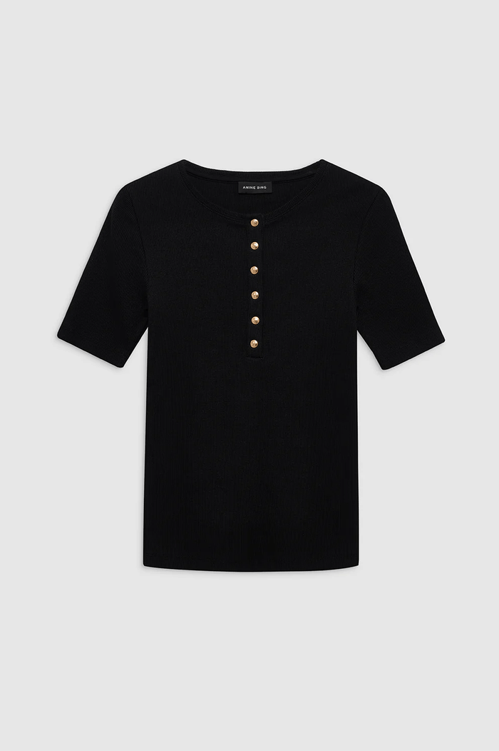 Alessia Tee in Black-1