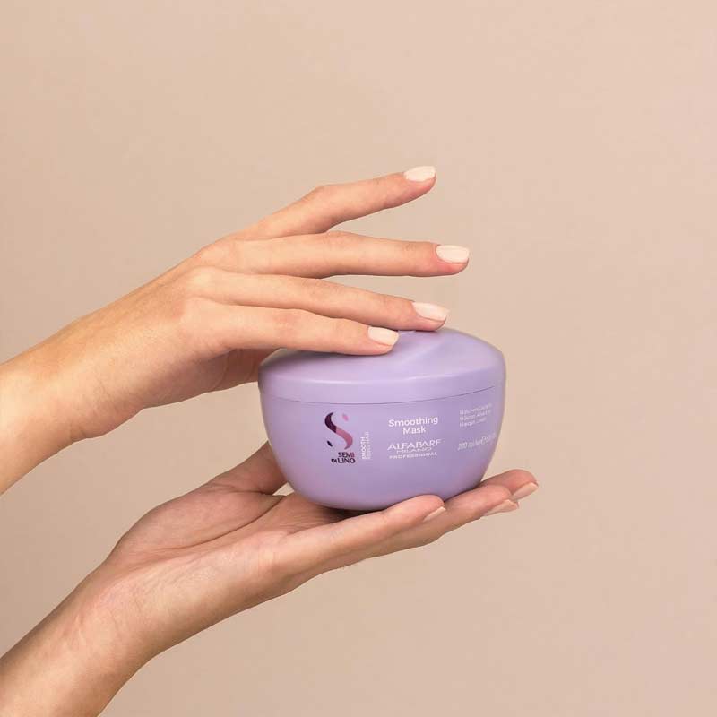 Alfaparf Semi Di Lino Smooth Smoothing Hair Mask For Frizzy Hair