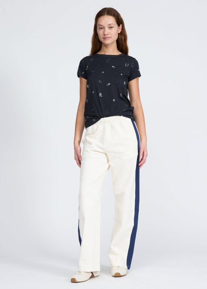 All Over Rodeo Tee in Navy Multi