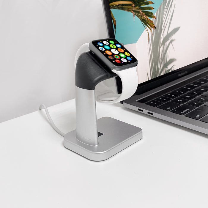 Macally Apple Watch Charger Dock - top-down view showing design details