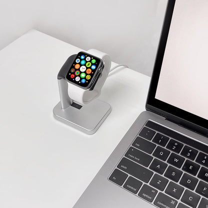 Macally Apple Watch Charger Dock - side profile view showing slim design