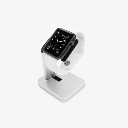 Macally Apple Watch Charger Dock - connected to Mac computer on desk