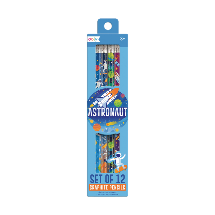 OOLY Astronaut Graphite Pencils in product packaging