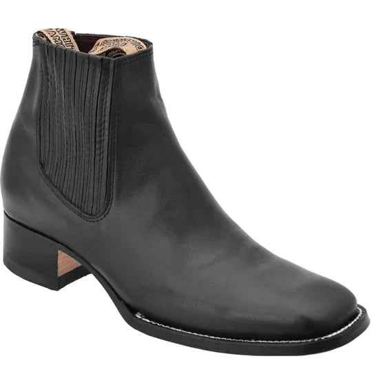 Botines Charros Cuadrados para Hombre de Piel Negra – Hechos en México | El Charro Famoso