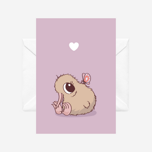 Card - Kiwi & Butterfly (no words)