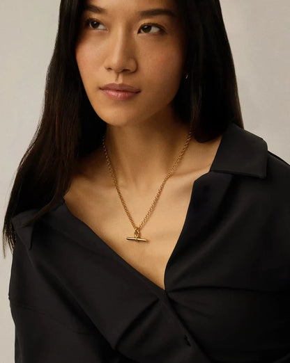 Chunky T-Bar Chain Necklace | 18ct Gold Plated Necklaces Missoma