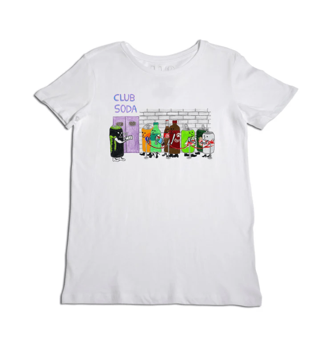 Club Soda Women's T-Shirt in White
