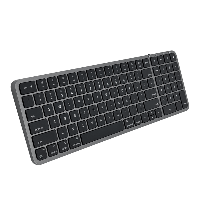 Macally Macally Compact Bluetooth Keyboard and Mouse Combo - top-down view showing design details