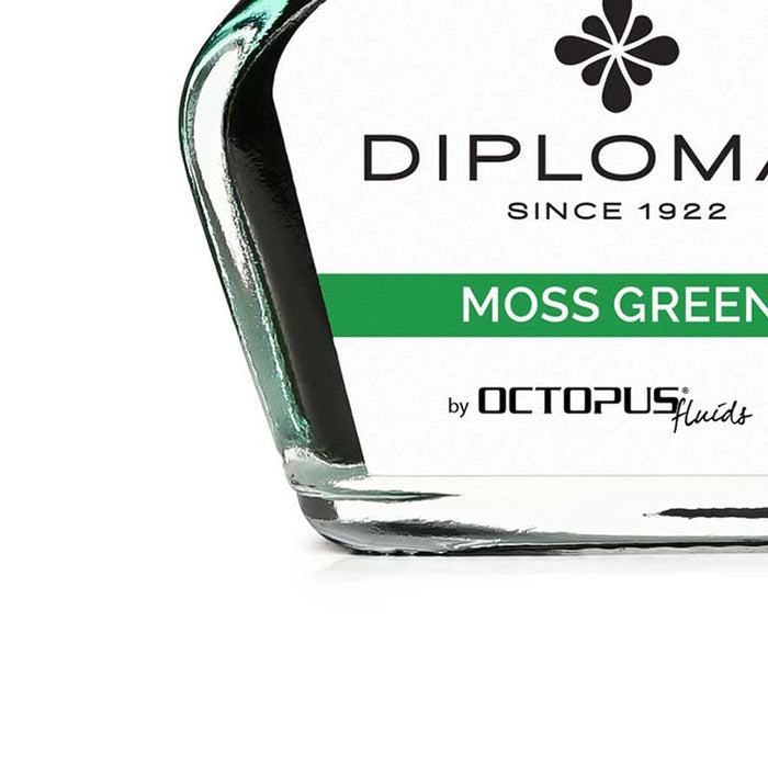 Diplomat Tintenglas Octupus Ink 30ml Moosgrün-2