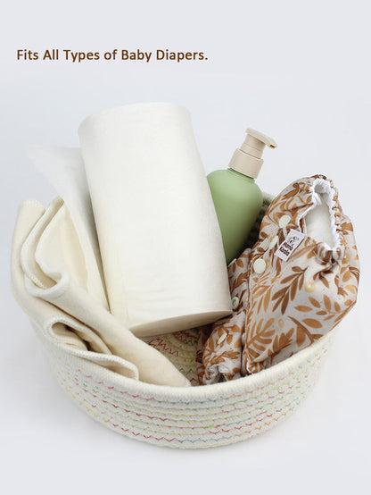 Disposable Bamboo Diaper Liners for Cloth Diapers - 100 Sheets per Roll
