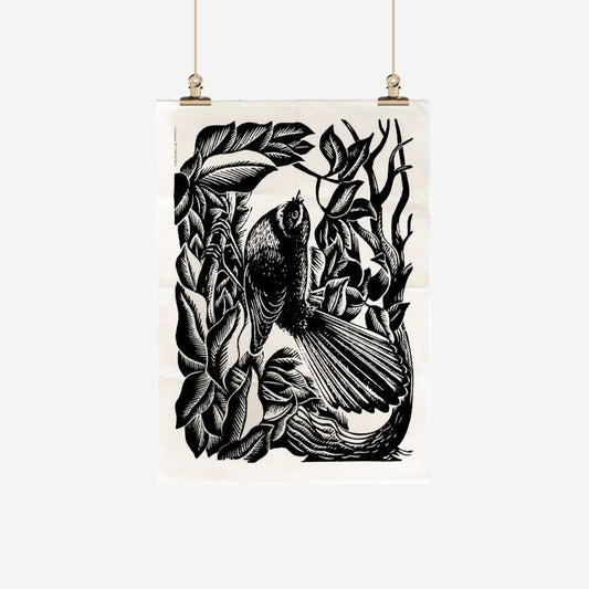 E. Mervyn Taylor - Tea Towel - Piwakawaka