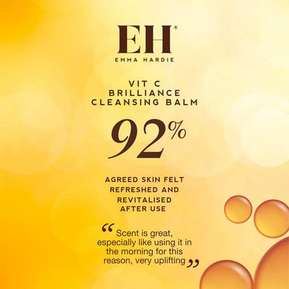 Emma Hardie Vit C Brilliance Cleansing Balm with Dual Action Cleansing Cloth
