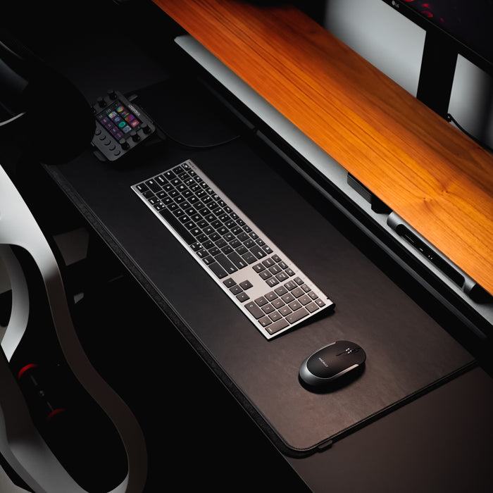 Macally Everyday Bluetooth Keyboard for Mac - top-down view showing design details