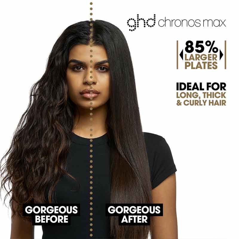 ghd Chronos Max Professional HD Motion-Responsive Wide Plate Hair Straightener