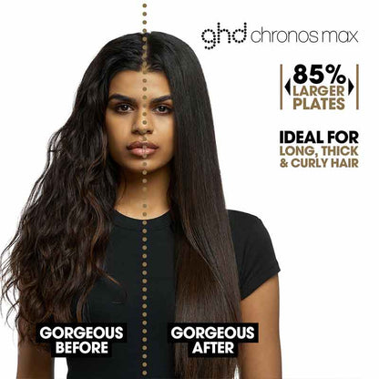 ghd Chronos Max Professional HD Motion-Responsive Wide Plate Hair Straightener