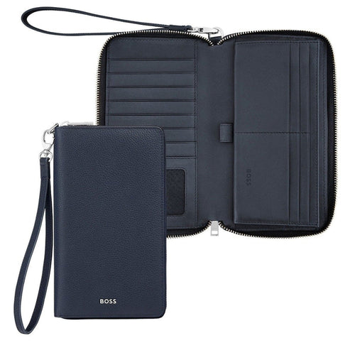 HUGO BOSS Brieftasche Classic Smooth, Navy